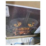 Deer in scope fire pit, new. 17-7