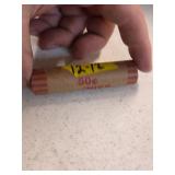 Indian head roll of pennies. 12-12