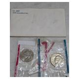 1978 US mint P and D Eisenhower coins. K14