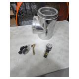 Heating pipe with extras. 40-5