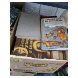 box of vintage AK books & treasure island. 5-38