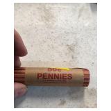 Indian head roll of pennies. 12-9