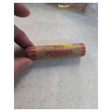 Indian head roll of pennies. 12-15