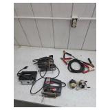 Jumper cables, skill saws, fishing reels. 45-1