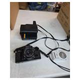 Digital camera and Polaroid lot. B-77