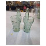 Coca-Cola glasses and salt & pepper shakers. B-57