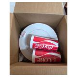 Coca-Cola plates and cups. B-76