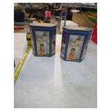 Vintage Coca-Cola tins. B-54
