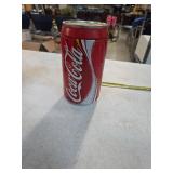 Metal Coca-Cola coin bank. B-48