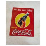 Vintage metal Coca-Cola sign. B6