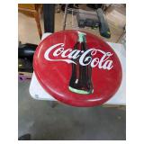 3ft Diameter Coca-Cola plastic sign. B-65