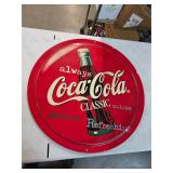Double sided coke display sign, plastic. B-4