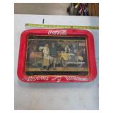 Vintage metal Coca-Cola TV tray. B-34