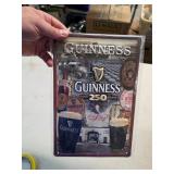 New metal Guiness beer sign. S-11
