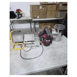 Blower, lights, stove pipe. 40-1