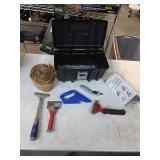 Toolbox of carpet installation tools. 41-3
