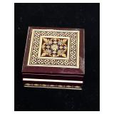 Wooden jewelry box. 80-13