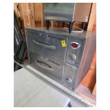 Wells narrow 2 drawer heated food warmer. lot 99