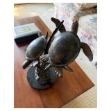Turtle Duet Statue. d-167