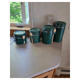 Kitchen cannisters. D37