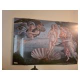 Sandro Botticelli's the birth of Venus print. D365