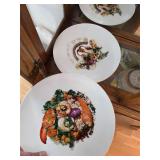 Culinary pop artist porcelain plates. D-13