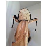 spotted seal hat. D374