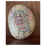 Dot Painted Rock. d149