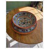 Villa Paradiso Platter and Bowl. d-126