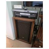 Speaker, VHS, DVD players. D88