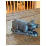 Pewter pig. D259