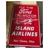 Island airlines metal sign. D545
