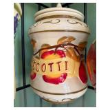 Nonni's Biscotti Jar. d-104