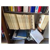Shelf of books. D571
