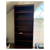 Six shelf bookcase. D266