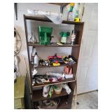 Bookcase with contents. D581