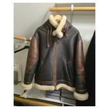Sheepskin bomber jacket Eddie Bauer M. D474