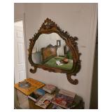 Antique Venetian Rococo style mirror. D339