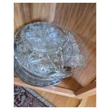 Crystal and silverplate lot. D-39