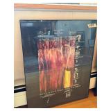 Framed and signed La Boheme Poster. d.209