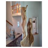 Hand carved coat and hat rack. D371