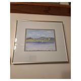 Watercolor art framed. D432