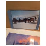 Ice fog print and plane picture. D520