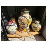 Collection of Biscotti Jars. d-123