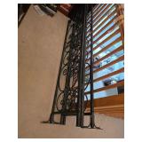 Wrought iron screen 78in tall. D394