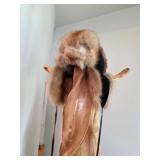 Fur trappers' hat believed to be martin. D372
