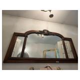 Beautiful intricately carved mirror. D241