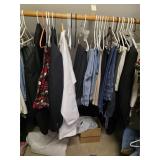 All in the back of the closet, military gear. D430