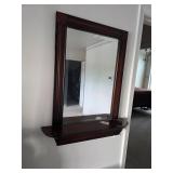 Mirror with shelf 30in tall 24in wide. D405