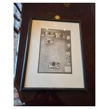 Monochromatic framed art. D63